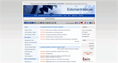 Desktop Screenshot of estoniantrade.ee