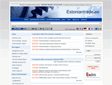 Tablet Screenshot of estoniantrade.ee